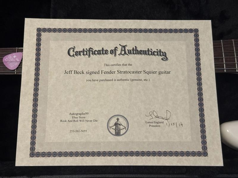 Jeff Beck Signed Guitar (PSA) - 9