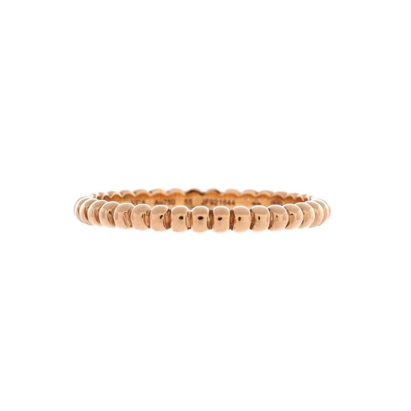 Van Cleef & Arpels Perlee Ring 18K Rose Gold Small: Condition: Pre-owned - Good,Brand: Van Cleef & Arpels,Main Stone: Unknown,Metal: 18K Rose Gold,Metal Purity: 18K,Ring Size: 7.5 - 56,Type: Ring,Color: Rose Gold,Style: 18K Rose Gold,Material: 18K Rose