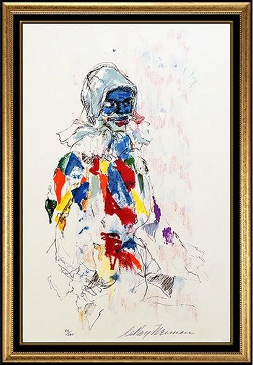 LeRoy NEIMAN Harlequin Color Serigraph Original Hand Signed Large Modern Artwork (1 of 5)
