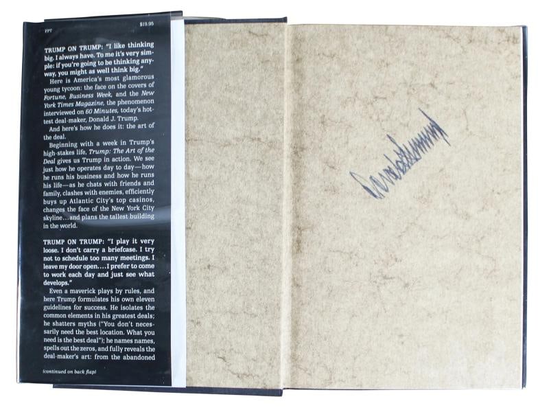 Donald Trump Signed The Art of the Deal 1st Edition Book (Beckett LOA) - 3