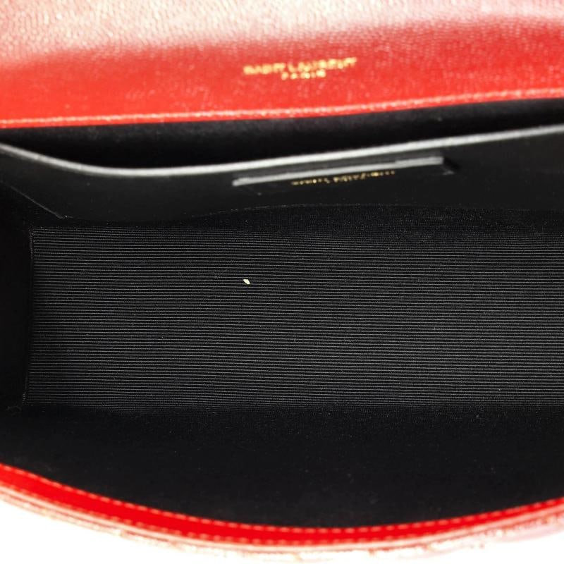 Saint Laurent Classic Monogram Envelope Satchel Mixed Matelasse Leather Medium - 5