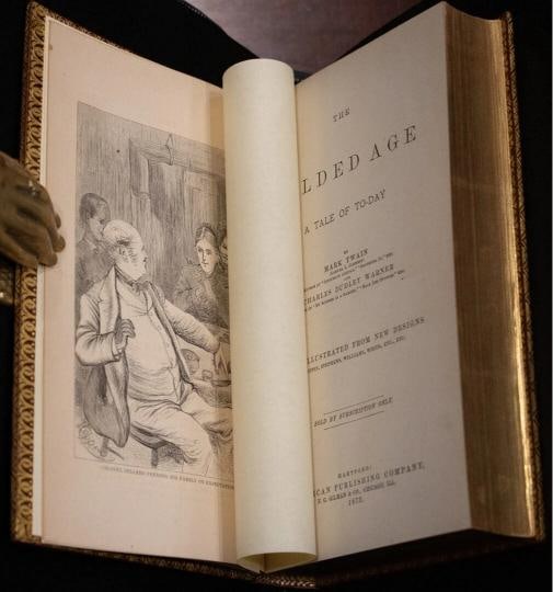 Mark Twain, Charles Dudley Warner / GILDED AGE 1st Edition 1873 - 9