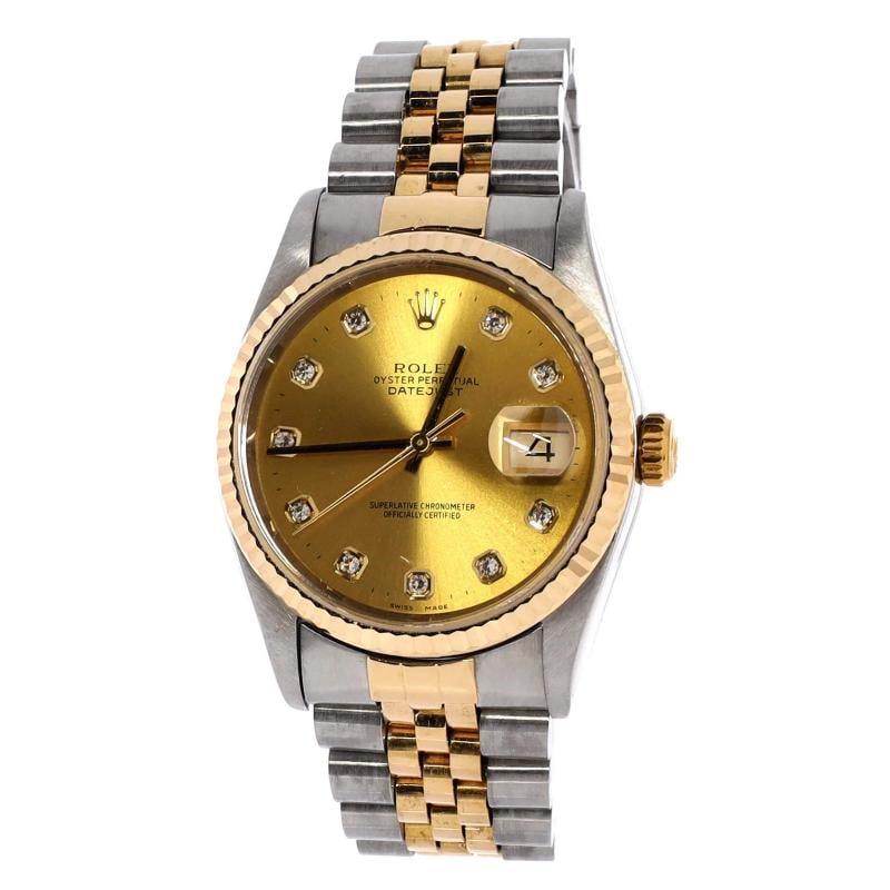 Rolex Oyster Perpetual Datejust Automatic Watch Stainless Steel and Yellow Gold - 2