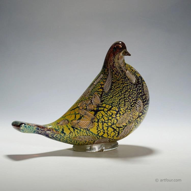 Art Glass Dove by Aldo Nason Murano ca. 1968: width: 3.94 inches height: 6.30 inches lenght: 8.07 inches . Condition: Used,Brand: Murano,Material: Art Glass,Origin: Italy,Subject: Art Glass,Type: Figurine,Country of Origin: Italy