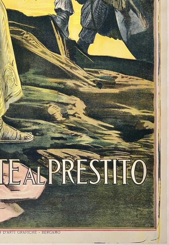 Original Vintage Poster SOTTOSCRIVETE AL PRESTITO Italian World War WWI Italy OL - 5