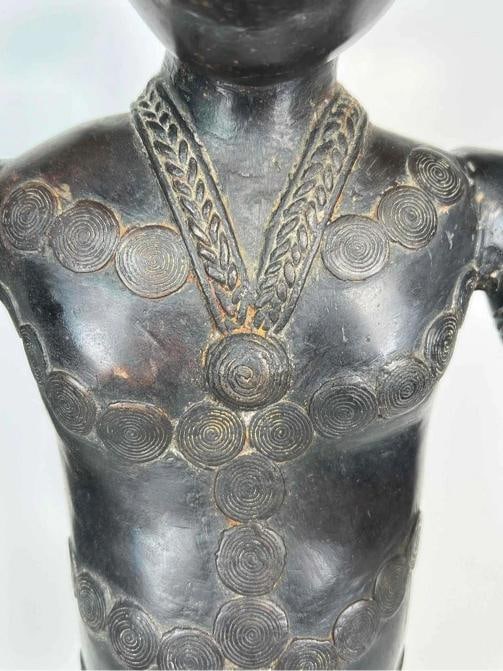 19thC Bronze Bamoun Bamum Cameroon African Ancestral Figure Statue +Provenance - 10
