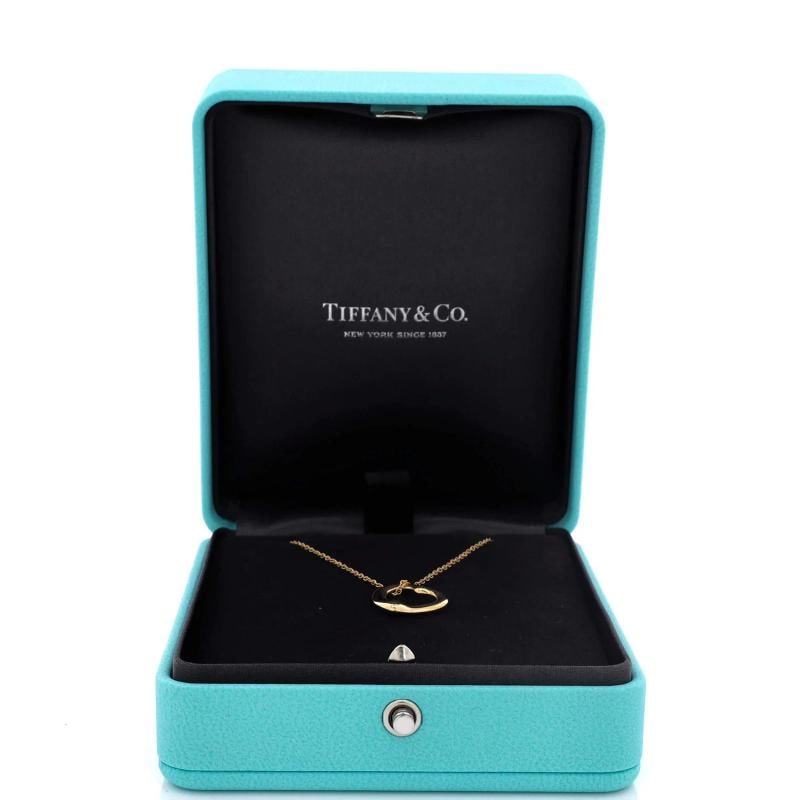 Tiffany & Co. Elsa Peretti Open Heart Pendant Necklace 18K Yellow Gold 16mm - 2