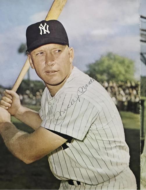 Mickey Mantle & Roger Maris Auto Framed 11x17 Poster Yankees Vintage Sig Beckett - 2
