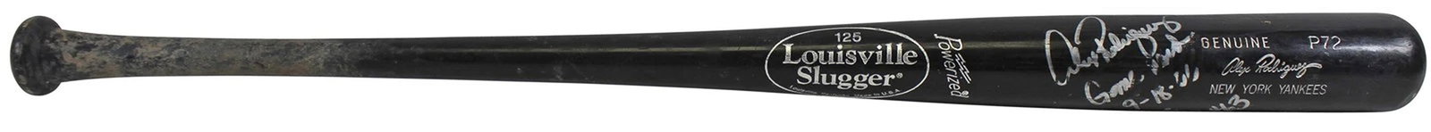 Yankees Alex Rodriguez "Game Used 9-18-06 Career HR #463" Signed Bat PSA/DNA - 2
