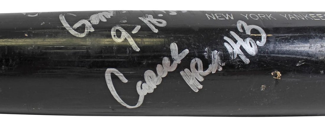 Yankees Alex Rodriguez "Game Used 9-18-06 Career HR #463" Signed Bat PSA/DNA - 5