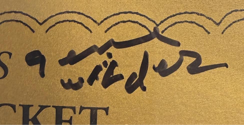 Gene Wilder Signed Willy Wonka's Golden Ticket PSA DNA Graded GEM MT 10 - 4