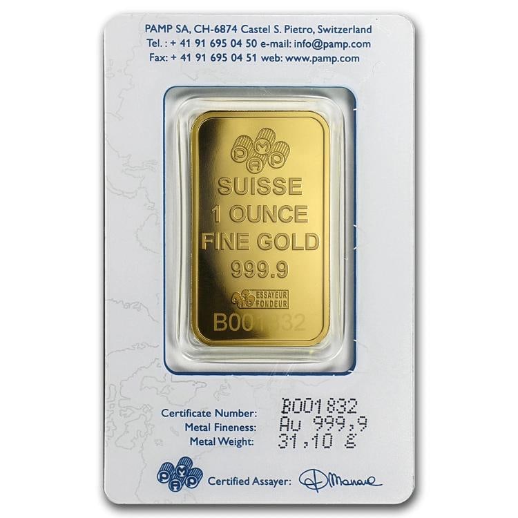 1 oz Gold Bar - PAMP Suisse Rosa (In Assay) - 2