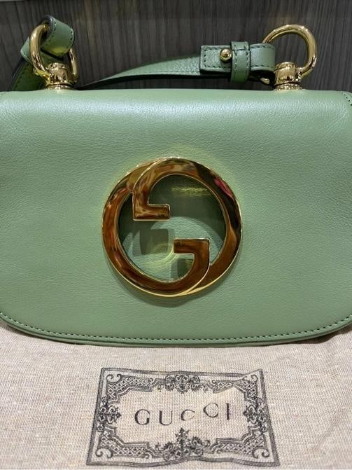 Gucci Blondie Green Mini Shoulder Bag Calf Leather - 2