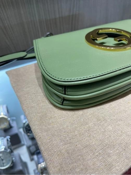 Gucci Blondie Green Mini Shoulder Bag Calf Leather - 8