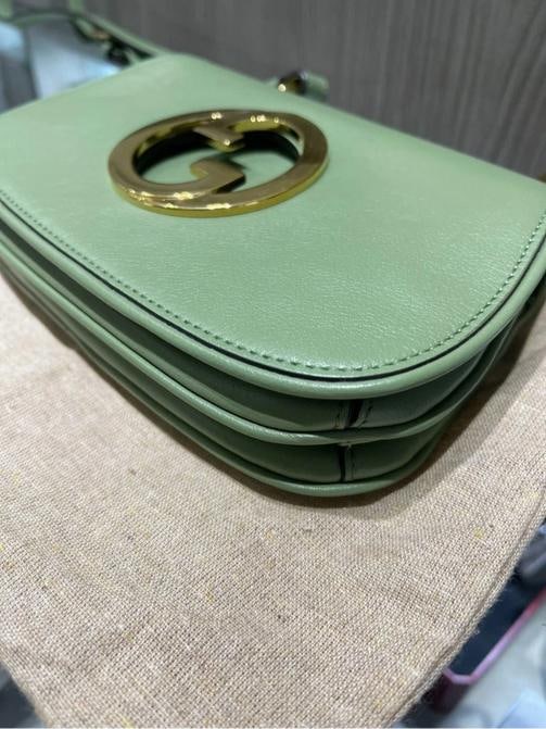 Gucci Blondie Green Mini Shoulder Bag Calf Leather - 9