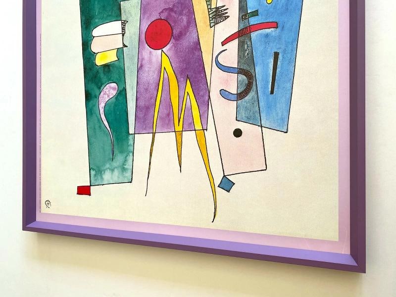 VASSILY KANDINSKY RARE LITHO PRINT FRAMED POSTER "PAGE DU CARNET A DESSINS" 1937 - 12