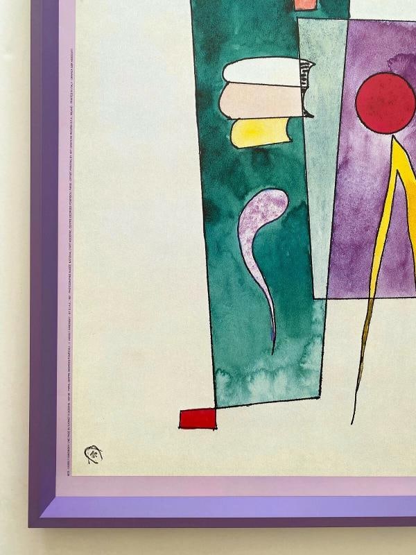 VASSILY KANDINSKY RARE LITHO PRINT FRAMED POSTER "PAGE DU CARNET A DESSINS" 1937 - 7