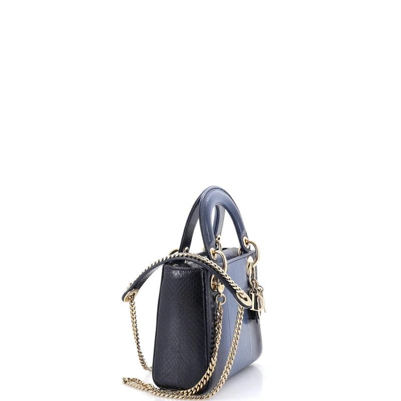 Christian Dior Lady Dior Chain Bag Python Mini - 2