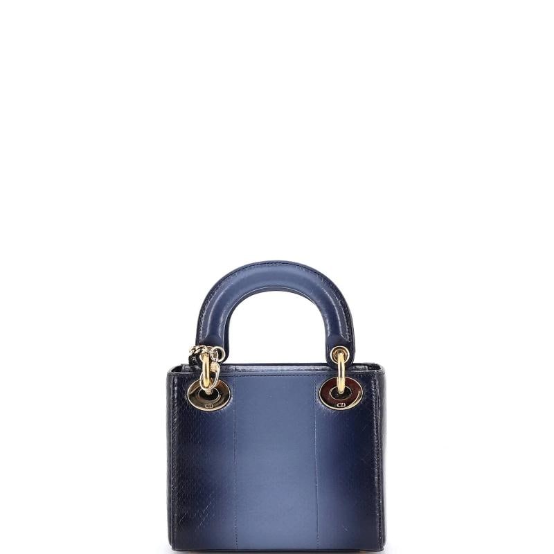 Christian Dior Lady Dior Chain Bag Python Mini - 3