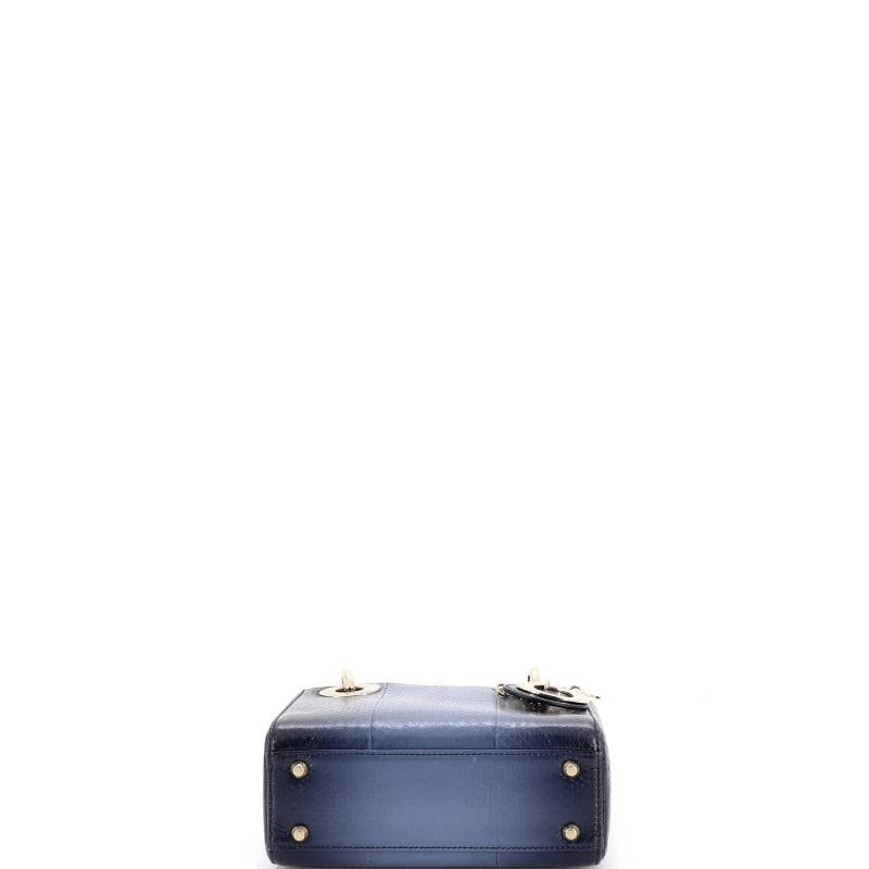 Christian Dior Lady Dior Chain Bag Python Mini - 4