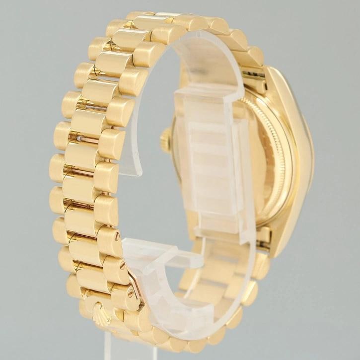 PAPERS MINT Rolex President Day-Date Champagne Roman 18038 Quickset Gold Watch - 6