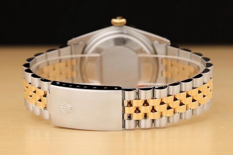 ROLEX MENS DATEJUST 16013 18K YELLOW GOLD STEEL 2-TONE WATCH w/ ROLEX BAND - 6