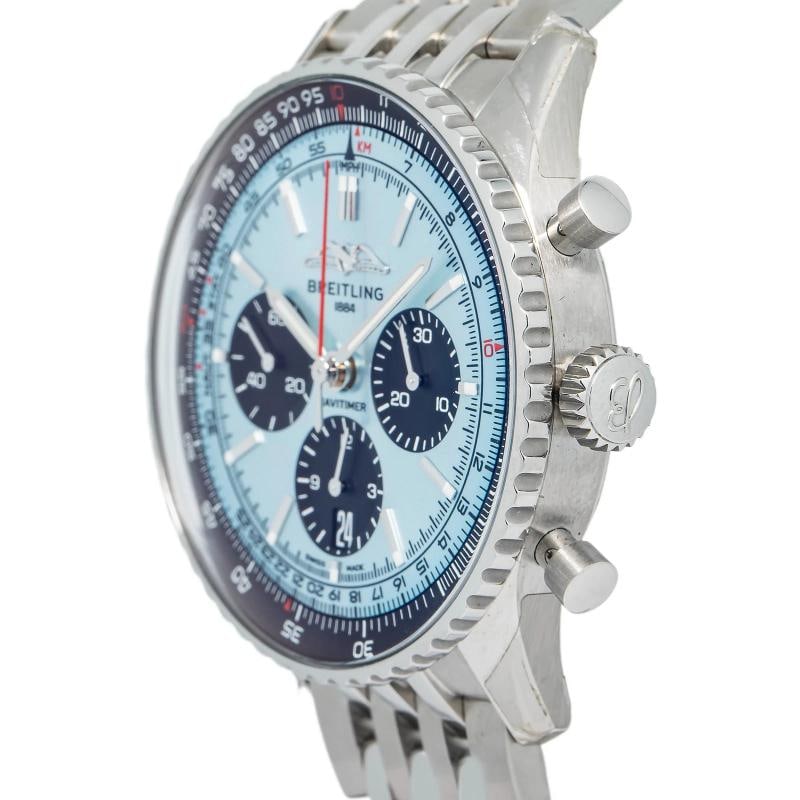 Breitling Navitimer AB0138 Chronograph SS Ice Blue Dial Automatic Watch 43mm - 3