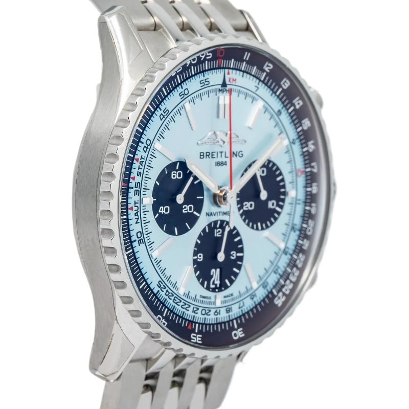 Breitling Navitimer AB0138 Chronograph SS Ice Blue Dial Automatic Watch 43mm - 4
