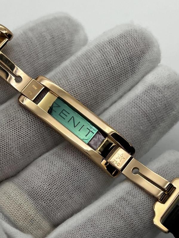 Zenith 18.0240.4021/01.C495 Chronomaster T Open 18K Rose Gold Leather Strap Box - 6