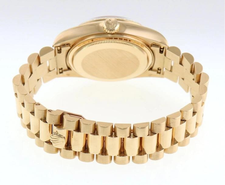 MINT Rolex President Day Date Champagne Diamond 18038 Quick Set Yellow Gold - 6