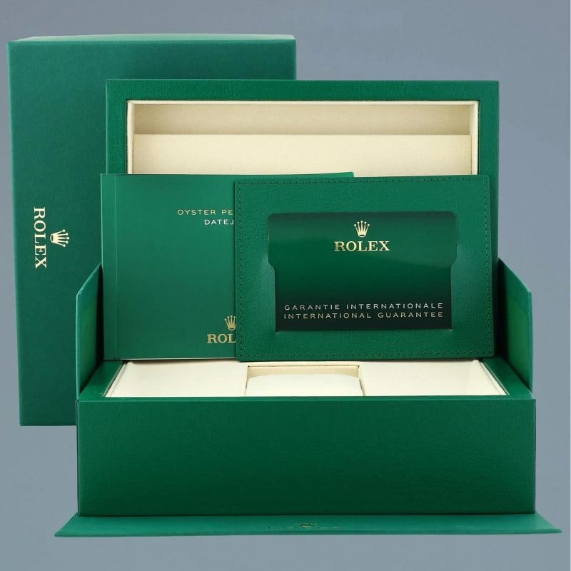 2026 NEW PAPERS Rolex DateJust 41 Steel 126300 Mint Green Oyster 41mm Watch Box - 7