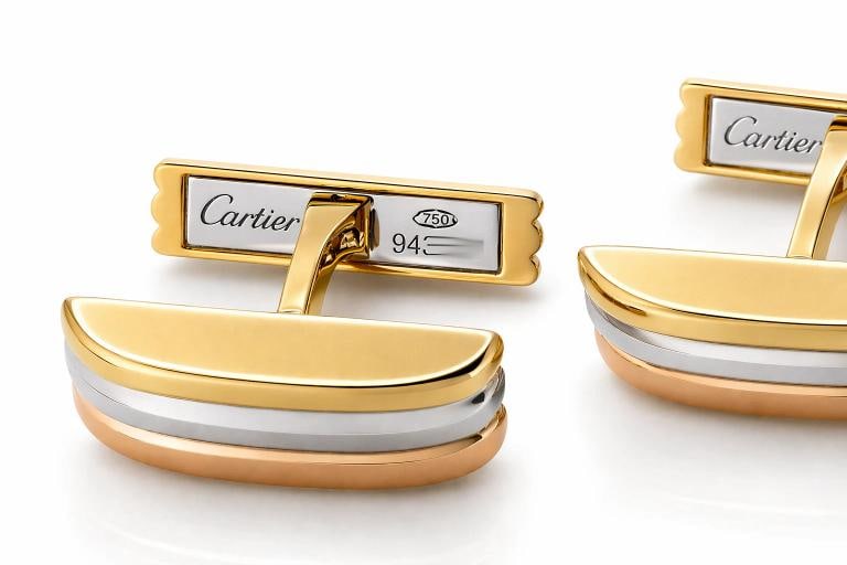 Vintage Cartier Trinity Tri-Color Gold Cufflinks Box - 3