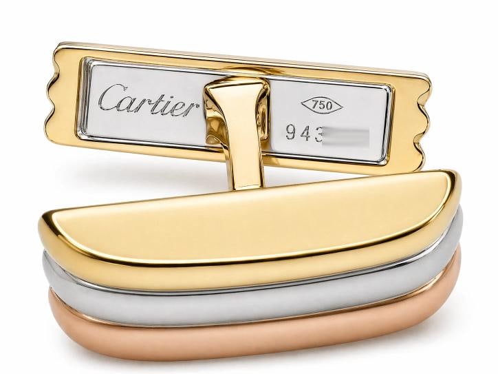 Vintage Cartier Trinity Tri-Color Gold Cufflinks Box - 5