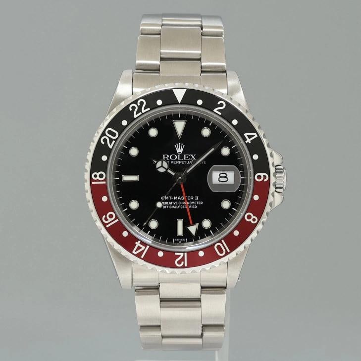 1999 Rolex GMT-Master II Coke Red Black Steel 16710 40mm Watch Box - 2