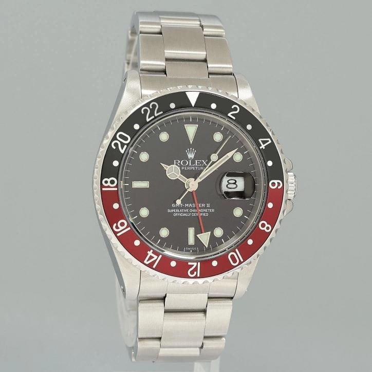 1999 Rolex GMT-Master II Coke Red Black Steel 16710 40mm Watch Box - 3