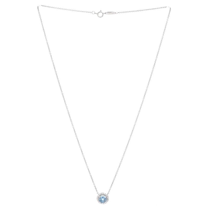 Tiffany & Co. Soleste Round Pendant Necklace Platinum with Diamonds - 3