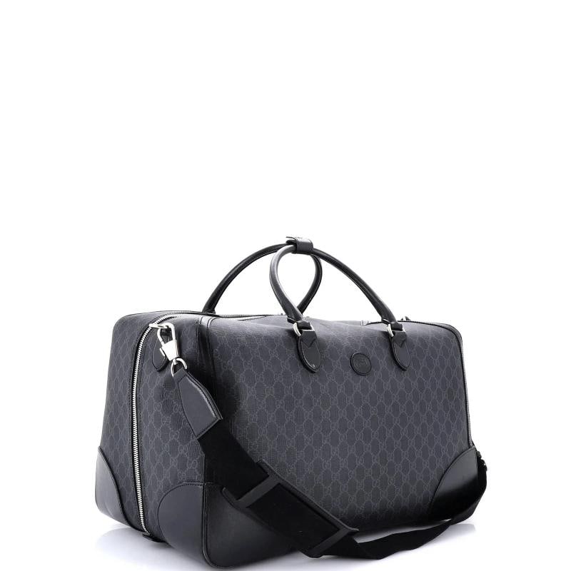 Gucci Interlocking G Patch Duffle Bag GG Coated Canvas Large - 2