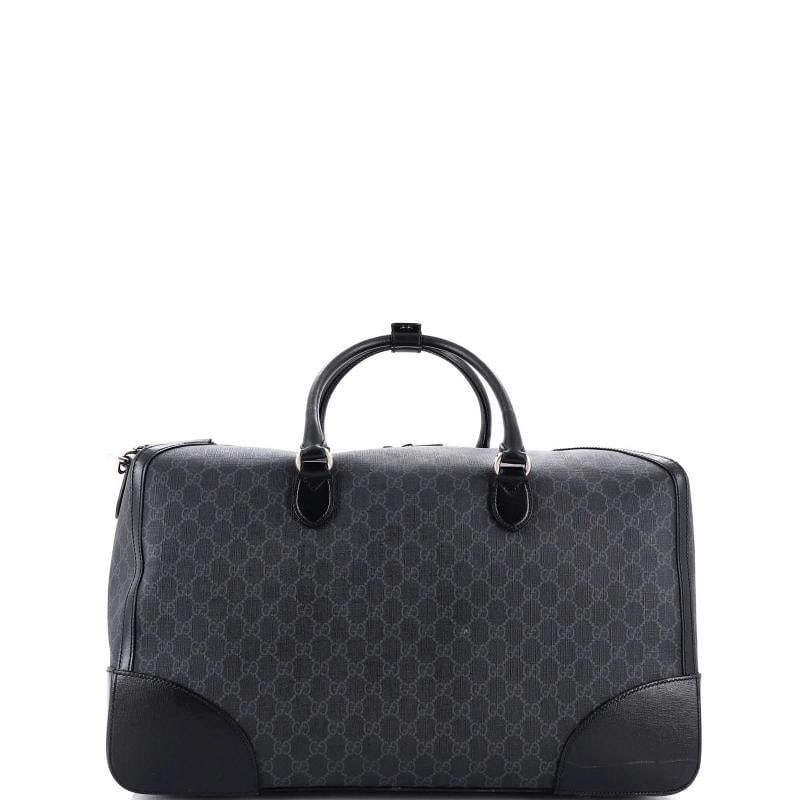 Gucci Interlocking G Patch Duffle Bag GG Coated Canvas Large - 3