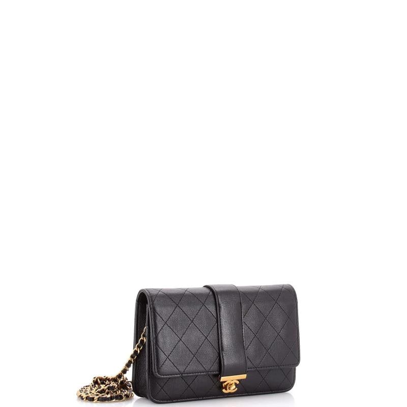 Chanel Vintage Full Flap Bag Quilted Lambskin Mini - 3