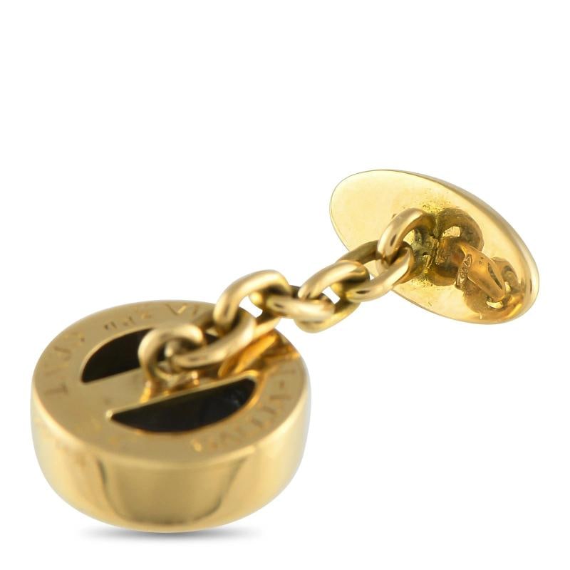 Bvlgari Monete 18K Yellow Gold Cufflinks - 3