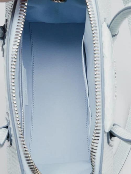 Givenchy Blue Clair Python Leather Small Antigona Bag - 9
