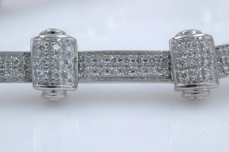 PHILIPPE CHARRIOL 18k White Gold Pave Diamond Bracelet 1.00 tcw - 5