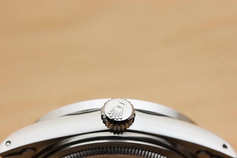 MENS ROLEX DATEJUST 16014 WHITE MOTHER OF PEARL DIAMOND SAPPHIRE QUICKSET WATCH - 9