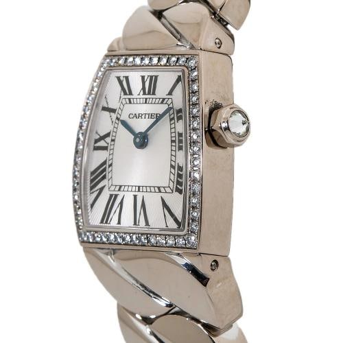 Cartier La Dona 2905 Factory Diamond Tonneau 18kt White Gold Quartz Watch 22mm - 3