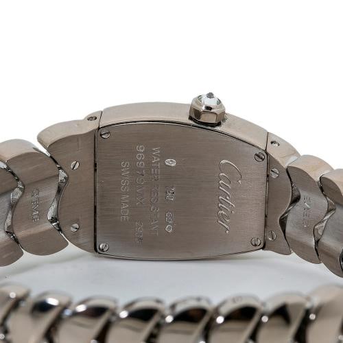 Cartier La Dona 2905 Factory Diamond Tonneau 18kt White Gold Quartz Watch 22mm - 6