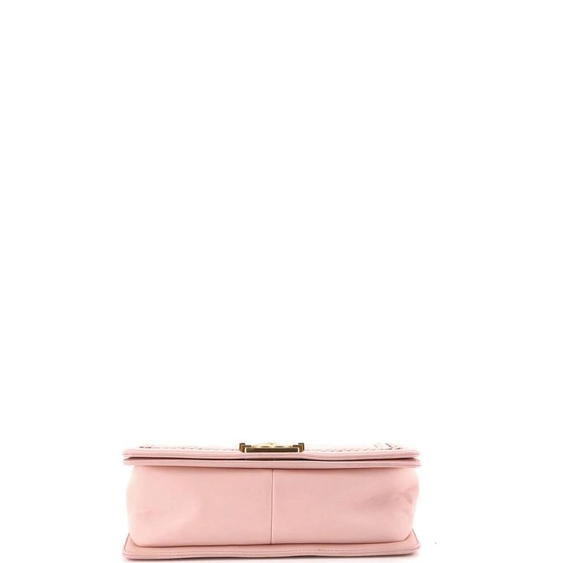 Chanel Boy Flap Bag Quilted Lambskin with Chain Detail Old Medium - 4