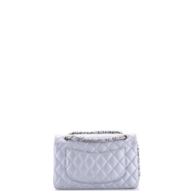 Chanel Classic Double Flap Bag Quilted Iridescent Caviar Small - 3