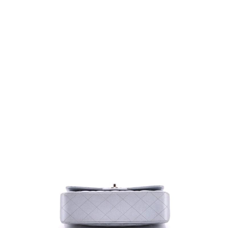 Chanel Classic Double Flap Bag Quilted Iridescent Caviar Small - 4