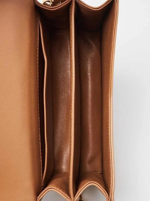 Prada Caramel Quilted Nappa Stitched Shoulder Bag 1BD333 - 9