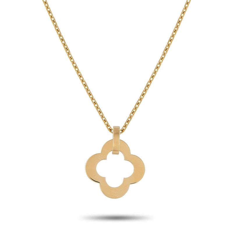 Van Cleef & Arpels Byzantine Alhambra 18K Yellow Gold Pendant Necklace VC22-040: Condition: Pre-owned - Good: This item has been gently used but is in good condition. It might have a few signs of wear, like light scratches or tarnishing. ,Brand: Van Cleef & Arpels,Main Stone: See